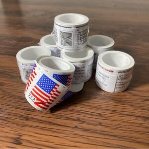 Forever 21 USA Flag Shipping Labels - Red, Blue, White